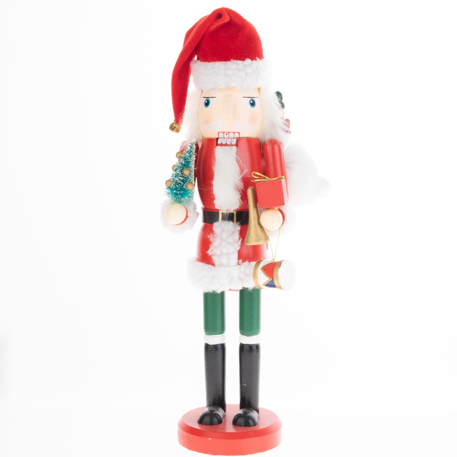 Mid Century Vintage German Carved Wooden Christmas Nutcracker Santa (1 of 4)