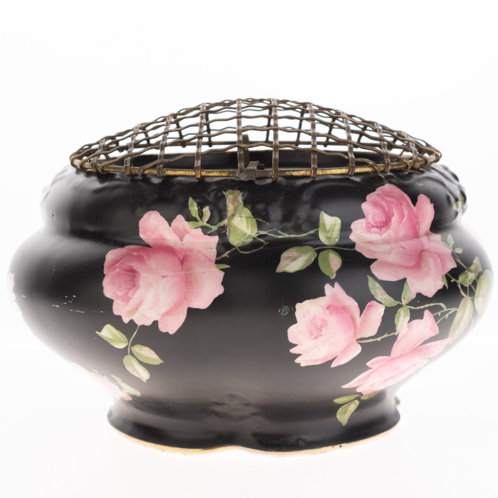 Antique 1920'S Crown Ducal Floral Planter Jardiniere Produced By A.G. Richardson & Co: (Height: 13.0 cm, Width: 17.0 cm) It is the responsibility of the Buyer to carefully examine each lot and form their own judgment regarding its condition, description, provenance, and authenticity pri