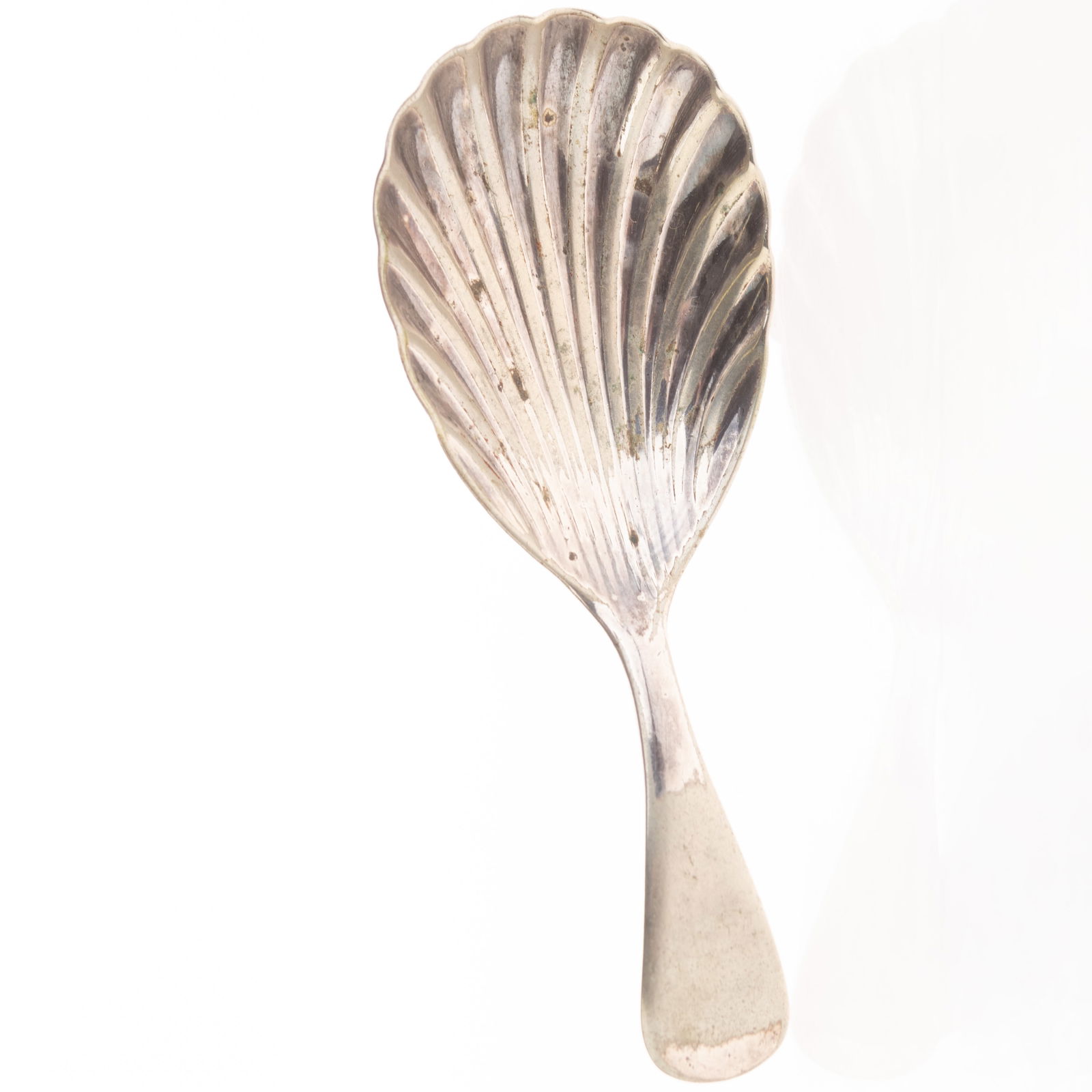 Antique Victorian Silver Plated Shell Tea Caddy Spoon Circa 1890 (1 of 4)