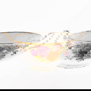 Vintage Royal Albert Old Country Roses Gilt Porcelain Floral Soup Bowl: It is the responsibility of the Buyer to carefully examine each lot and form their own judgment regarding its condition, description, provenance, and authenticity prior to making a purchase. We welcom