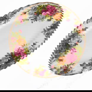 Royal Albert Fine Porcelain Old Country Roses Floral Plate: It is the responsibility of the Buyer to carefully examine each lot and form their own judgment regarding its condition, description, provenance, and authenticity prior to making a purchase. We welcom