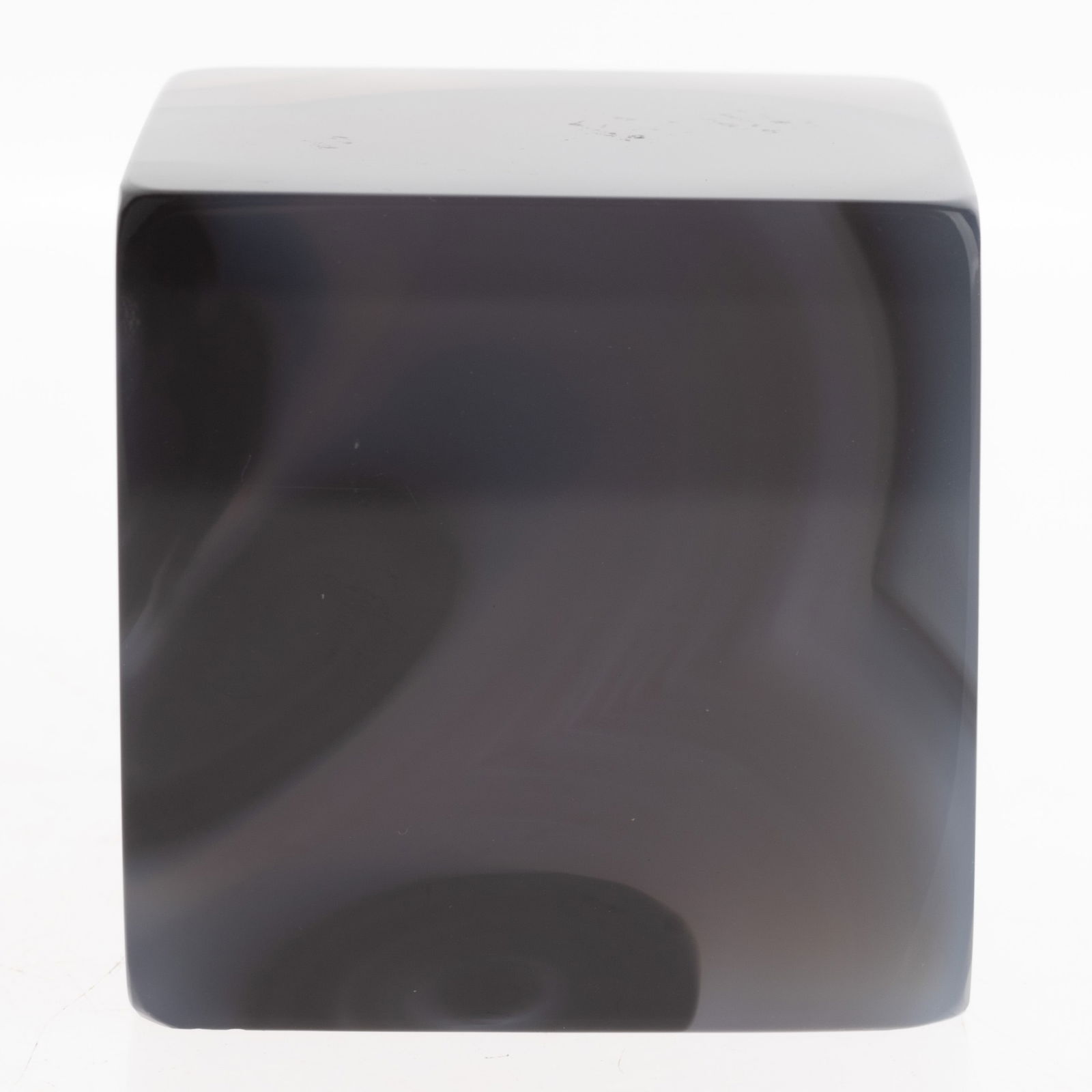Faceted Polished Agate Geode Cube Paperweight (1 of 6)