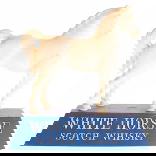 Vintage White Horse Scotch Whisky Breweriana Bar Advertising Model: It is the responsibility of the Buyer to carefully examine each lot and form their own judgment regarding its condition, description, provenance, and authenticity prior to making a purchase. We welcom