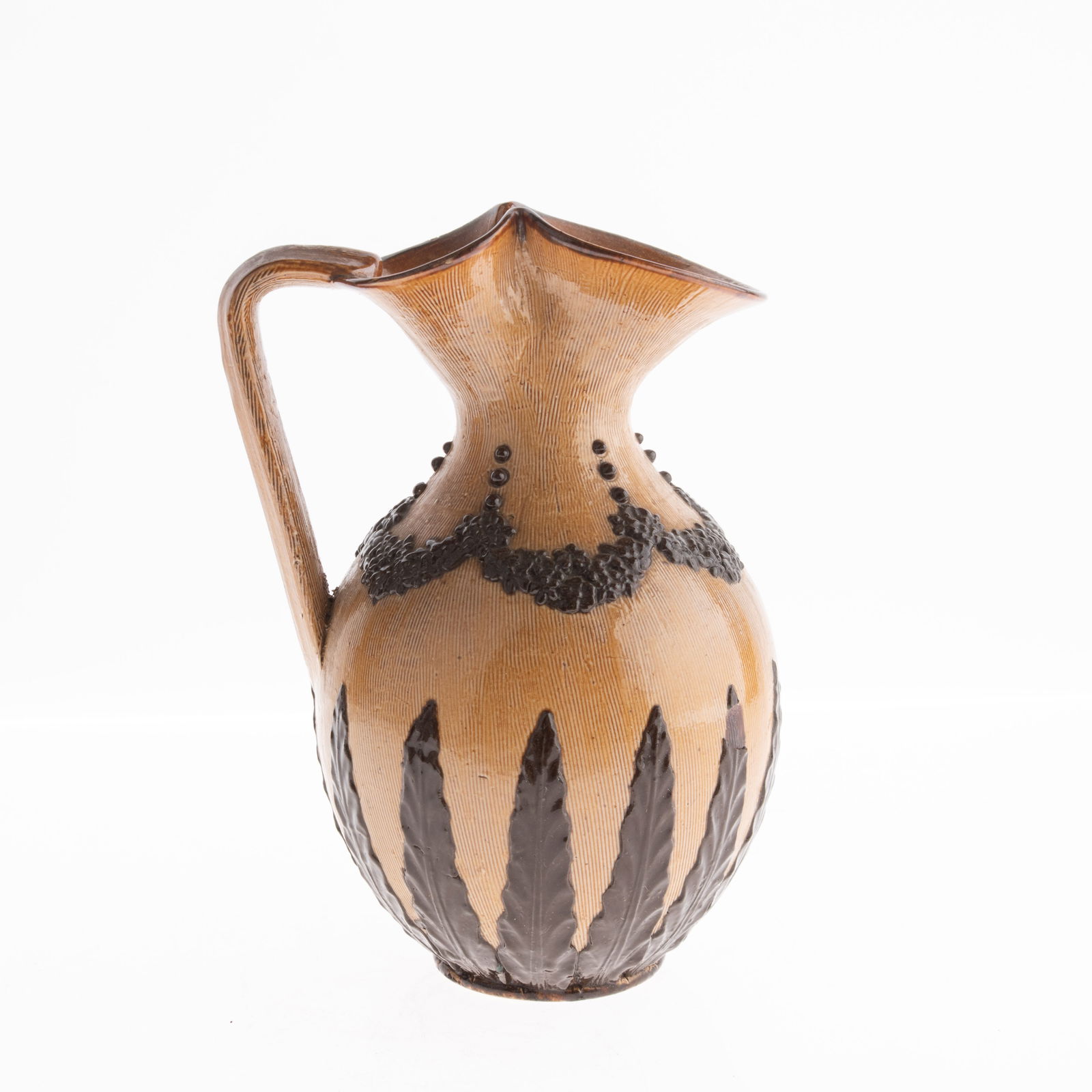 Antique Doulton Lambeth Glazed Stoneware Pitcher Late 19Th Century Jug (1 of 6)