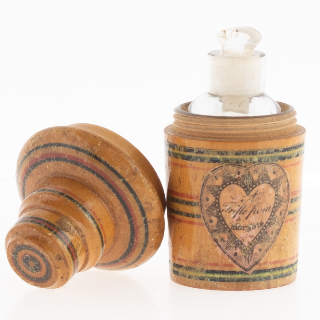 Antique Regency Tunbridge Ware Lidded Scent Perfume Bottle Box Circa 1820 (1 of 6)