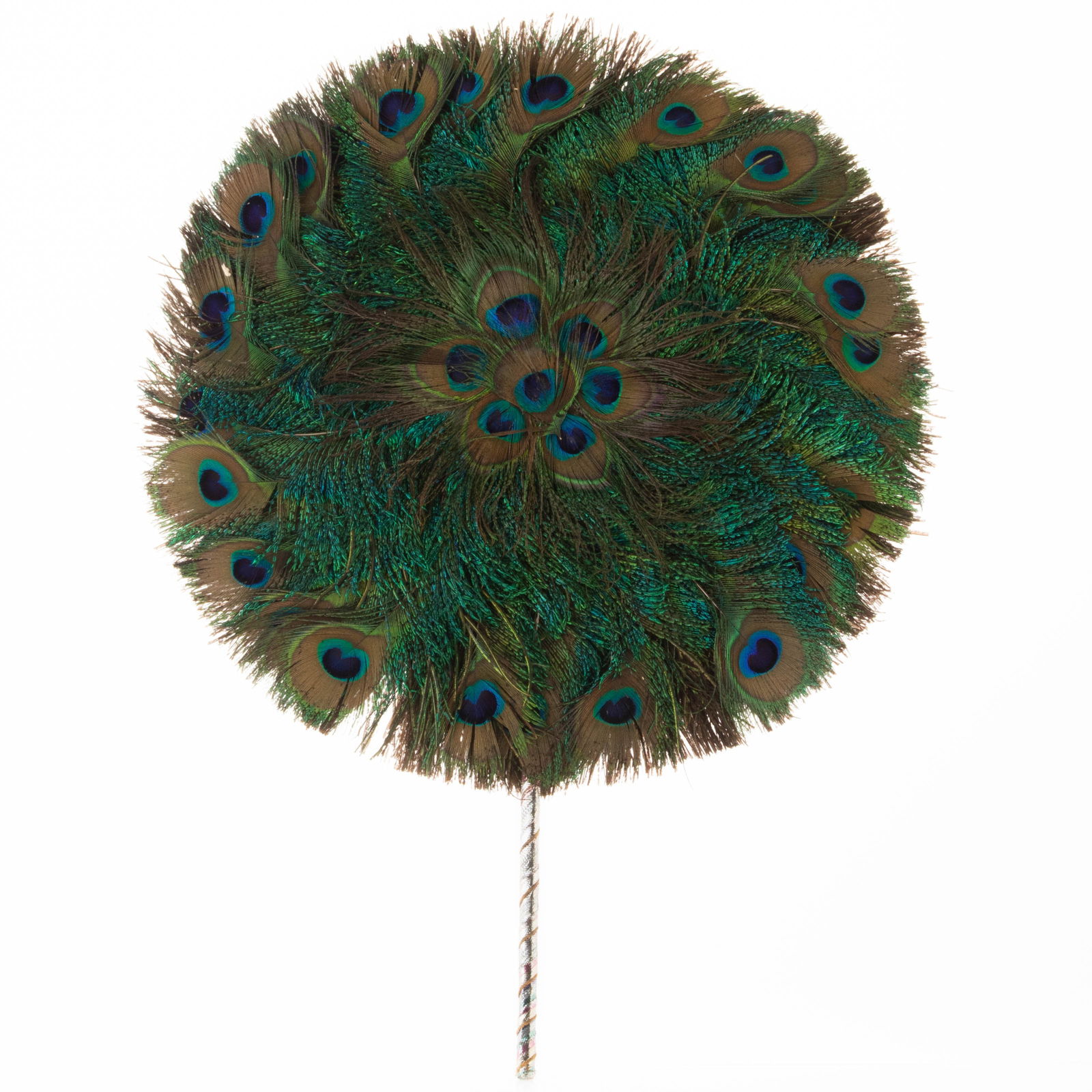 Vintage Peacock Feather Hand Fan (1 of 6)