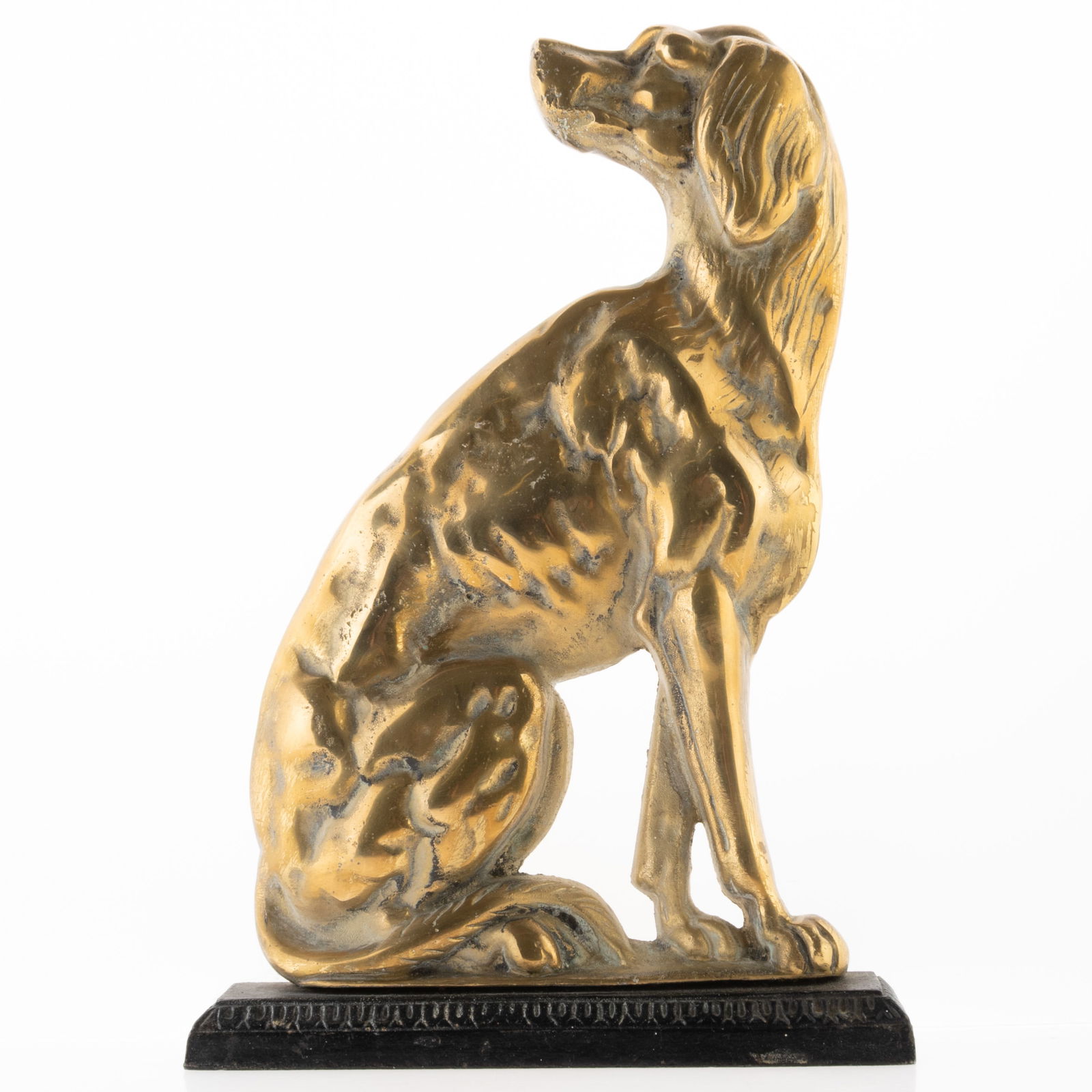 Antique Victorian Country House Cast Brass Hound Dog Doorstop Circa 1880: It is the responsibility of the Buyer to carefully examine each lot and form their own judgment regarding its condition, description, provenance, and authenticity prior to making a purchase. We welcom