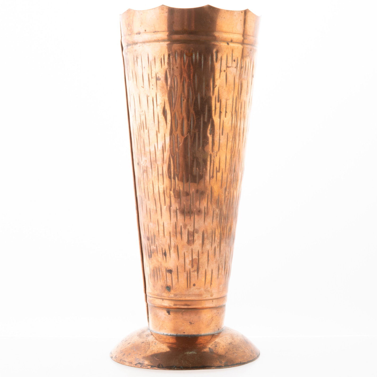 Antique Arts & Crafts Copper Vase Early 20Th Century (1 of 6)