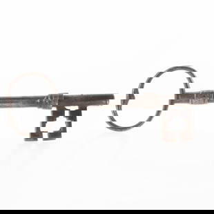 Antique 18Th Century German Wrought Iron Key: It is the responsibility of the Buyer to carefully examine each lot and form their own judgment regarding its condition, description, provenance, and authenticity prior to making a purchase. We welcom