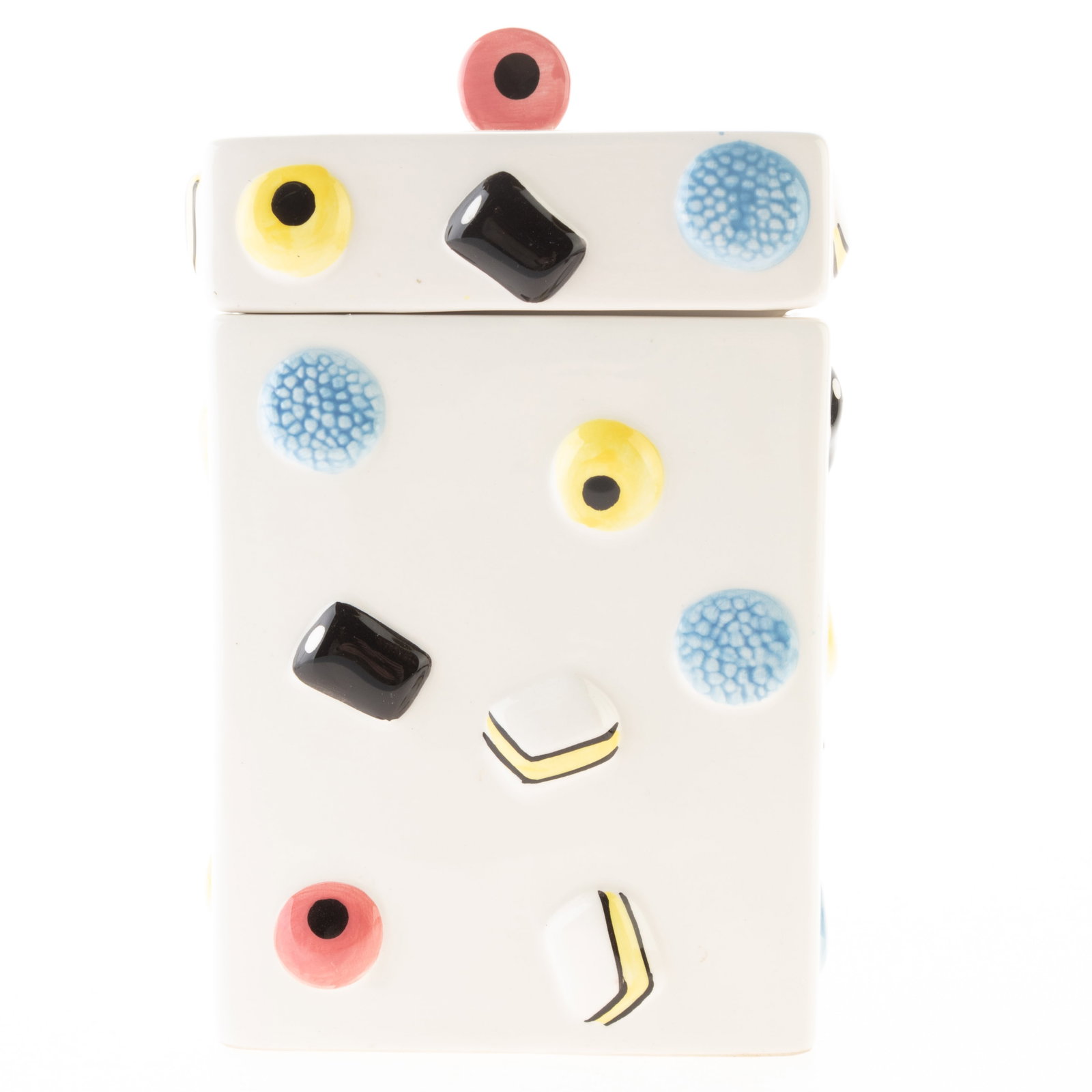 Vintage Novelty Liquorice Or Cookie Ceramic Kitchen Lidded Jar (1 of 5)