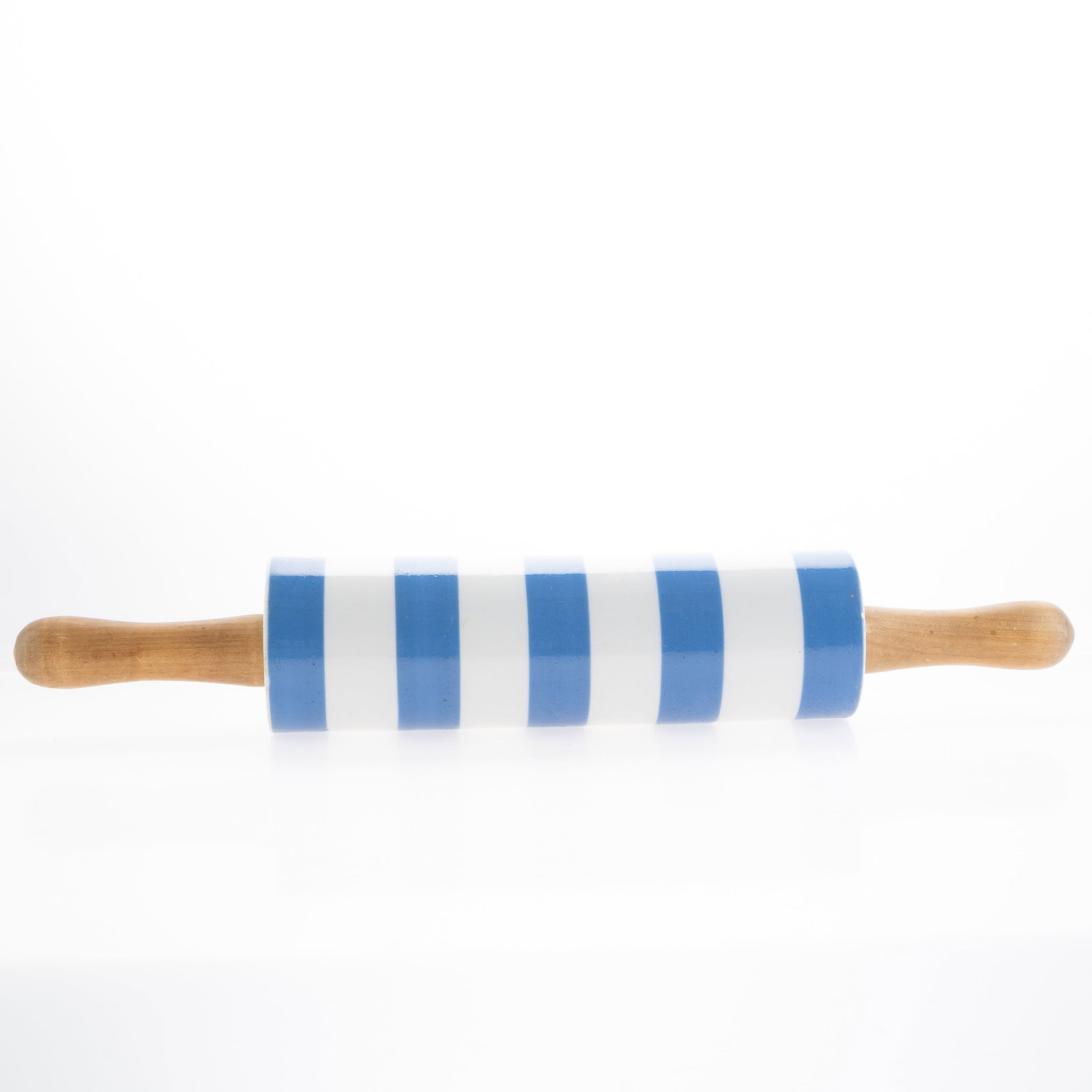 Vintage T. G. Green Cornishware Striped Blue & White Pottery Kitchen Rolling Pin (1 of 6)