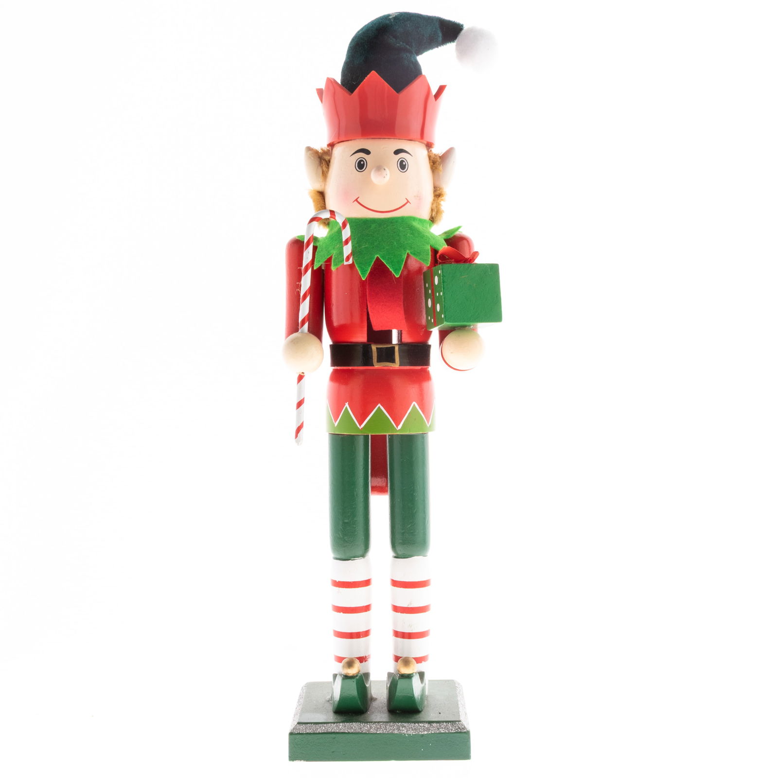 Vintage Novelty Wooden Christmas Nutcracker Santa'S Elf: It is the responsibility of the Buyer to carefully examine each lot and form their own judgment regarding its condition, description, provenance, and authenticity prior to making a purchase. We welcom