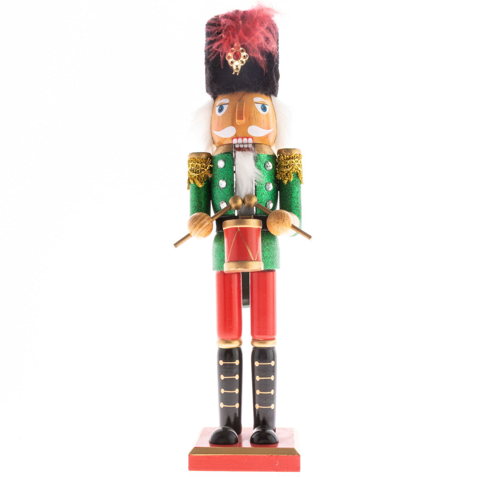 Vintage Novelty Wooden Christmas Nutcracker Soldier Drummer: It is the responsibility of the Buyer to carefully examine each lot and form their own judgment regarding its condition, description, provenance, and authenticity prior to making a purchase. We welcom