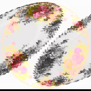 Royal Albert Porcelain Old Country Roses Porcelain Plate: Height: 15.5 cm, Width: 15.5 cm. Showcasing a harmonious blend of utility and beauty, this royal albert porcelain old country roses porcelain plate highlights the enduring legacy of mid-century design