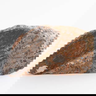 Polished Conglomerate Rock ? Natural Mix of Minerals and Pebbles: 475. Polished Conglomerate Rock ? Natural Mix of Minerals and Pebbles This polished slice of conglomerate stone reveals a chaotic and colorful mix of naturally fused minerals. It is the responsibility