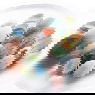 Colorful Glass Marbles Collection Swirl Cat's Eye Shooter Vintage Toy Set: Brighten your game table with this vibrant assortment of swirl and shooter marbles?fun for display or nostalgic play. It is the responsibility of the Buyer to carefully examine each lot and form their