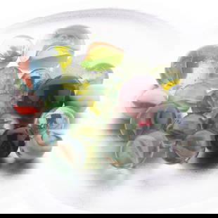 Retro Glass Marbles Mixed Lot Cat's Eye Swirl Clear Shooter Game Pieces: A treasure trove of retro marbles in a variety of styles?perfect for nostalgic games or unique jar displays. It is the responsibility of the Buyer to carefully examine each lot and form their own judg