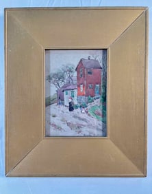 Providence School Woman Artist Angela O'Leary, Street Scene