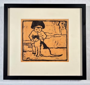 Woman Color Woodcut Artist Eliza Gardiner