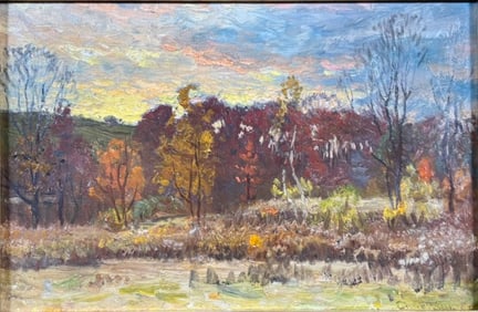 Boston School Artist John Enneking Landscape