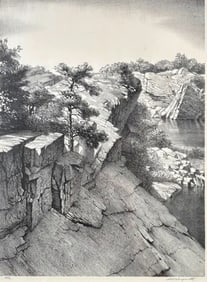 Master Printmaker Stow Wengenroth, Old Quarry