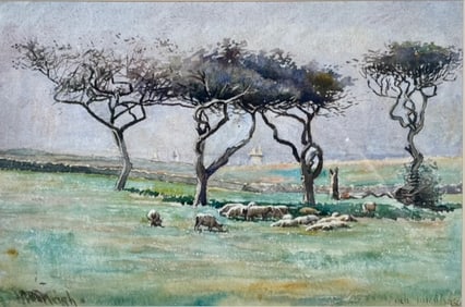 Landscape by Providence School Artist Sydney Richmond Burleigh