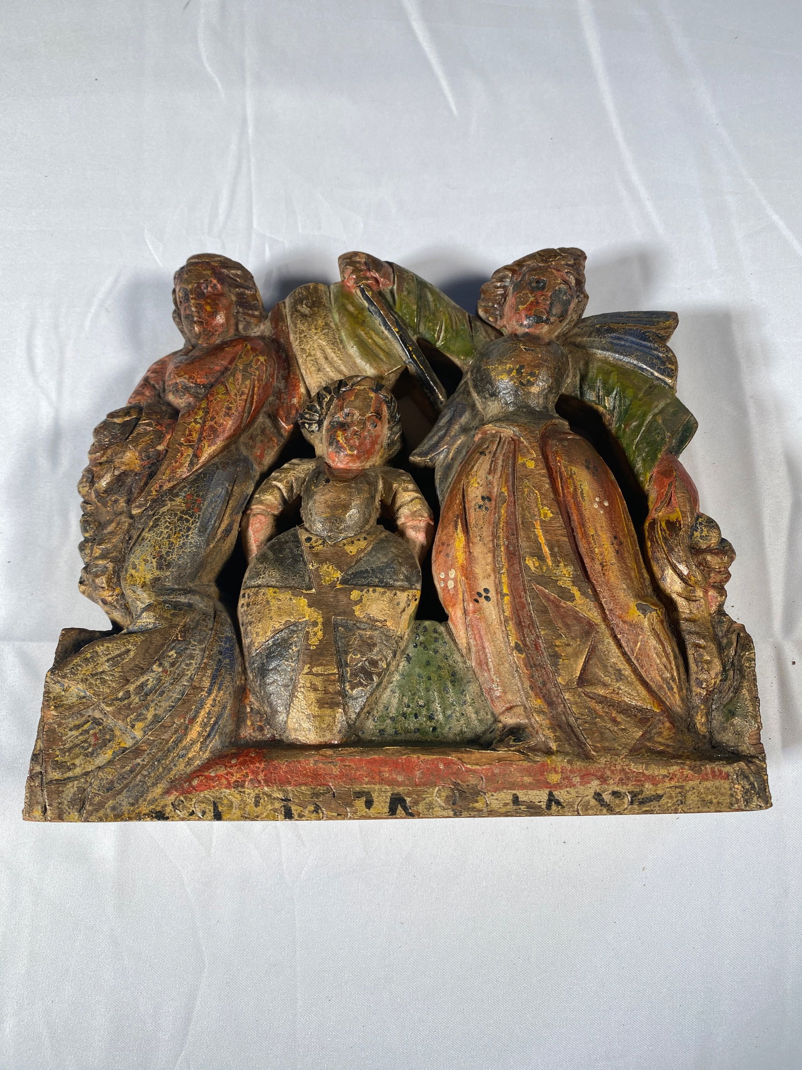 Carretti Sicilian Olive Wood Fragments Depicting the Holy Family (1 of 5)