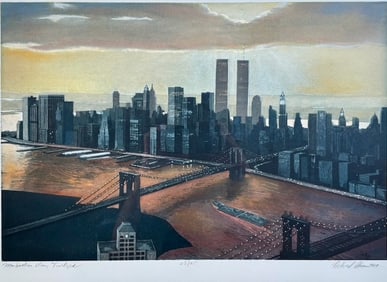 Richard Haas Manhattan Twilight Etching