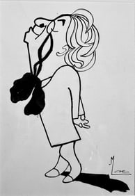 Isabella Mary Macnie (Irish), 1920's W.B. Yeats Caricature