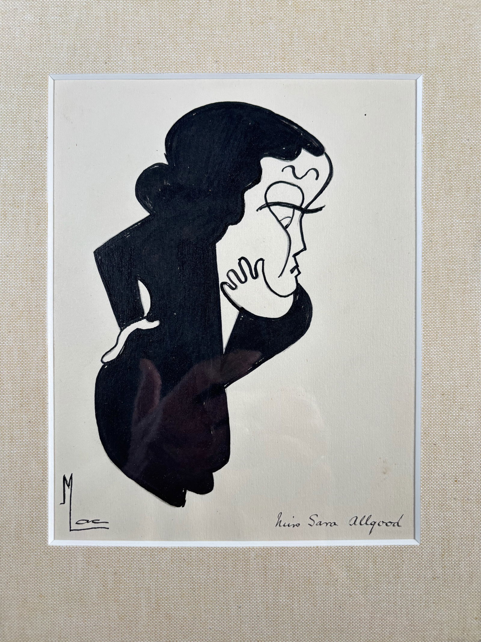 Isabella Mary Macnie (Mac), Three Caricatures of 1920s Irish & Scottish artists (1 of 3)