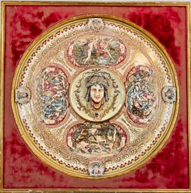 Renaissance Revival Medusa Majolica Charger