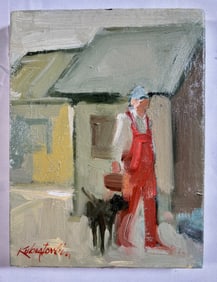 Two Small Oil Paintings by James Kubiatowicz