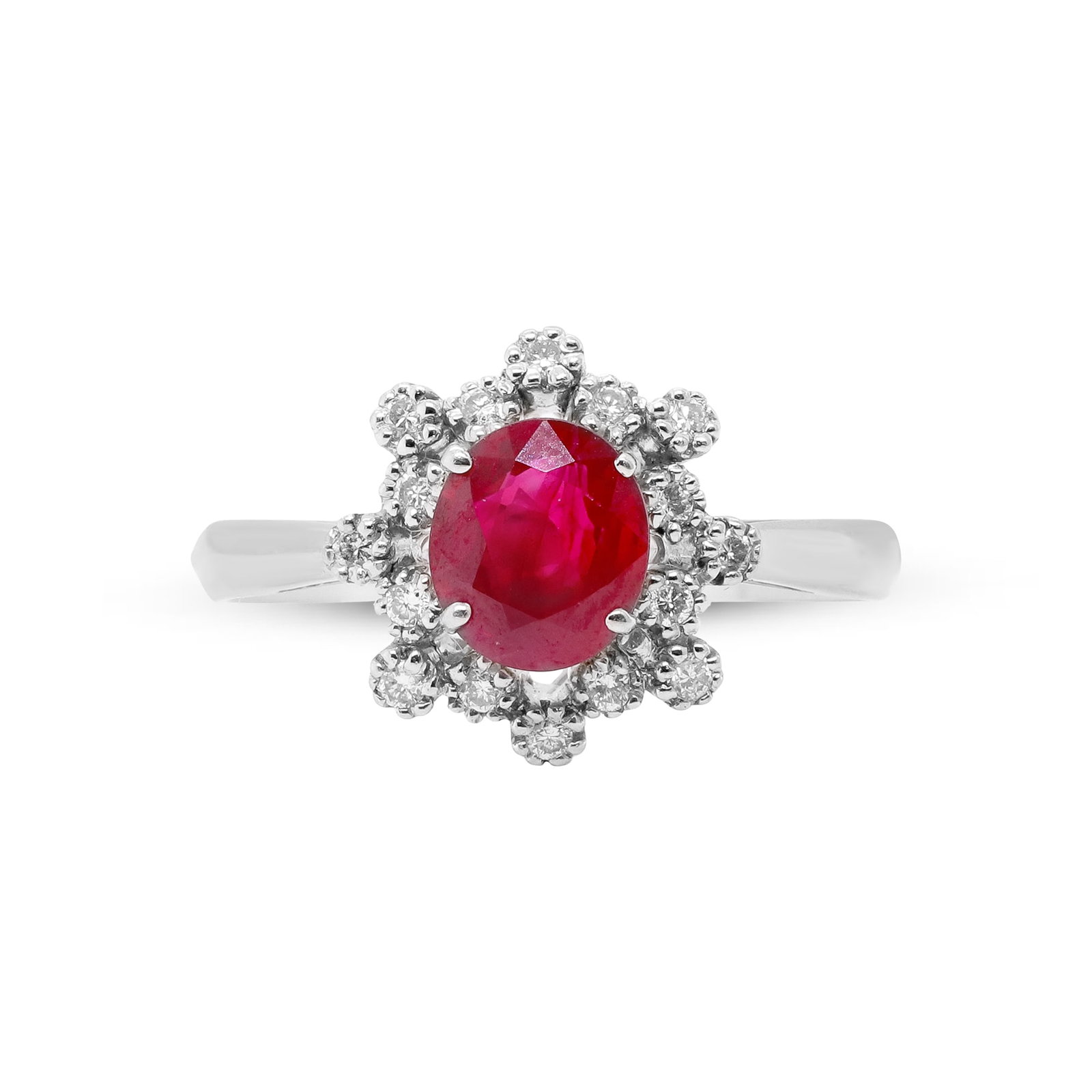 Crowned in Passion, Platinum Ruby & Diamond Ring: Radiating with the fervor of devotion, this exquisite PT900 ring (4.60g) features a mesmerizing 1.12-carat ruby at its core?deep, luminous, and brimming with sentiment. The ruby, historically