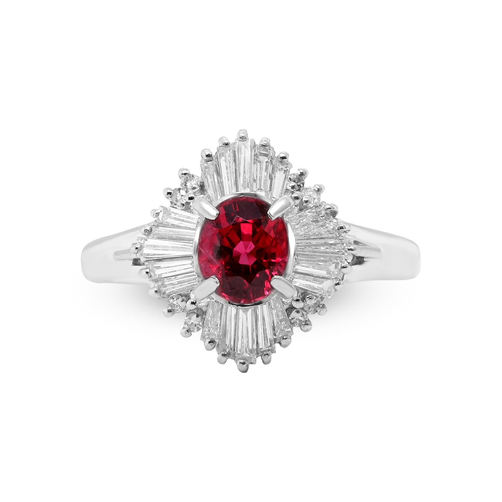 A Glimpse of Eternity, Platinum Ruby & Diamond Ring (1 of 3)