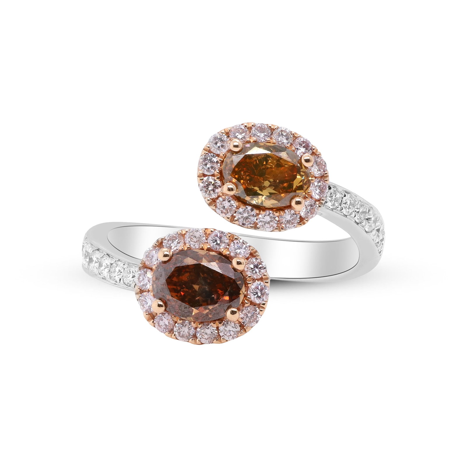 Two Souls, One Radiant Bond, 18K Two-Tone Multi Diamond Ring (1 of 3)