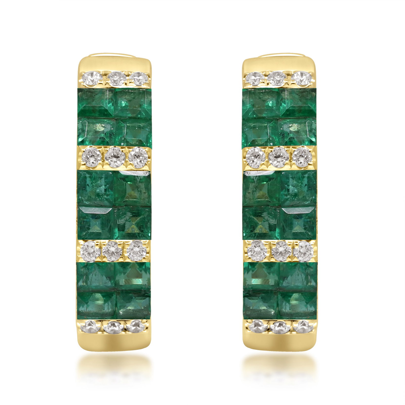 Verdant Vows, 14K Yellow Gold Tsavorite Earrings (1 of 3)