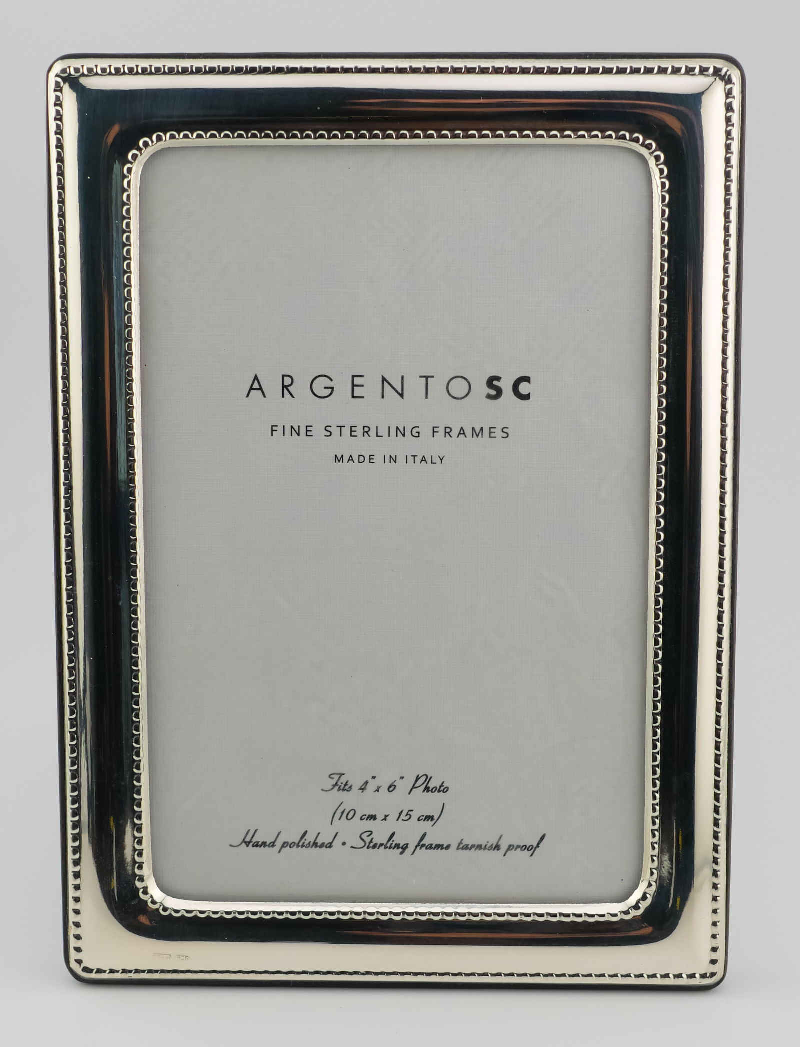 Beautiful Argento SC Sterling Silver 4"x6" Photo Frame - Made in Italy with Box (1 of 4)