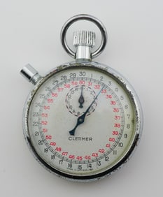 Vintage Cletimer Stopwatch Ref. 290 - Swiss Made, Working w/ Original Box