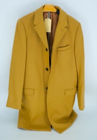 Club Monaco Wool Top Coat in Camel - Size 38 - Classic Tailored Outerwear, MSRP $398
