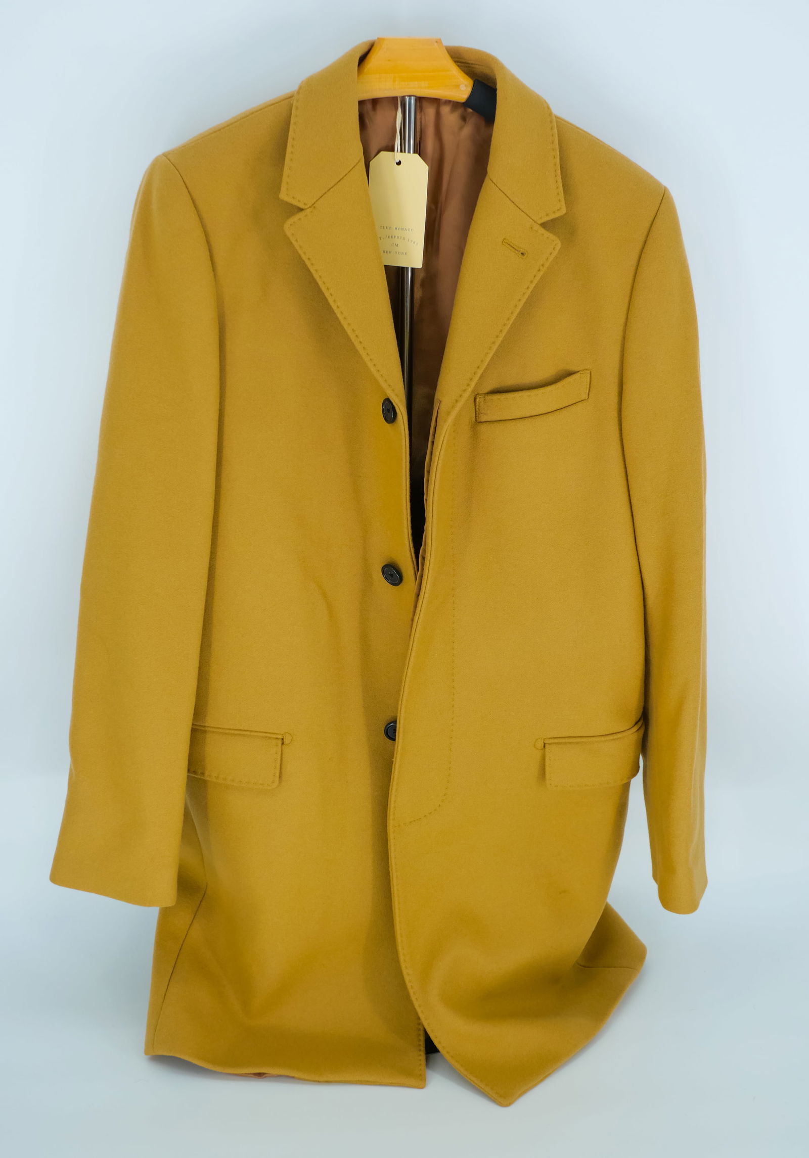 Club Monaco Wool Top Coat in Camel - Size 38 - Classic Tailored Outerwear, MSRP $398 (1 of 6)