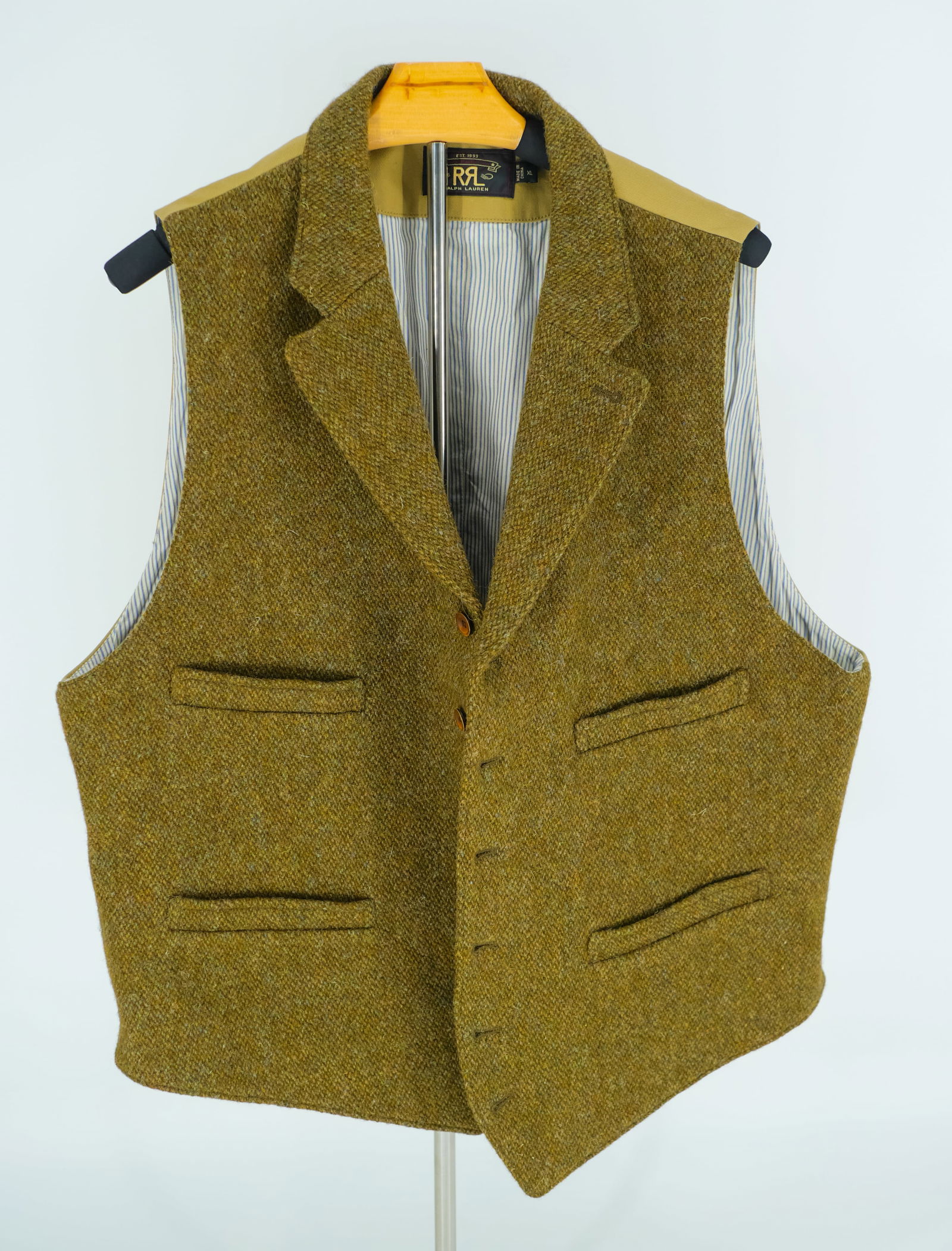 DOUBLE RL RALPH LAUREN XL Wool Tweed Vest - Timeless Americana Style! (1 of 3)