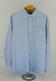 Ralph Lauren Classic Fit Striped Button-Down Shirt - Size L - Timeless Prep Style!