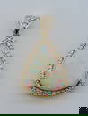 Exquisite 11.46ctw Platinum Australian Opal & Diamond Pendant | 10.38ct Fiery Opal Center!