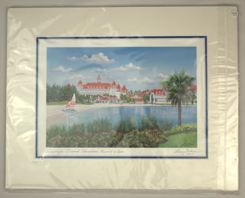 A Grand Floridian Matted Print by Larry Dotson