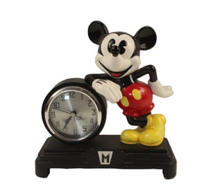 A Rare Art Deco Mickey Mouse Mantel Clock.