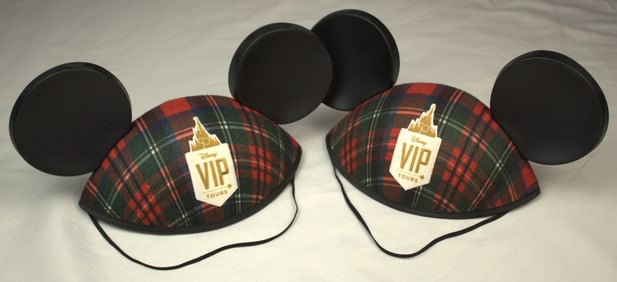 A pair of Walt Disney World 50th Anniversary VIP Tour Mickey Ear Hats