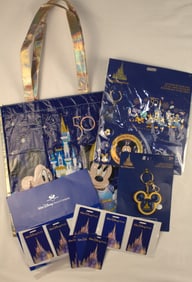 A Walt Disney World 50th Anniversary Souvenir Ensemble.