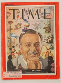 A 1954 Time Magazine featuring Walt Disney.