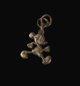 A Silver-toned Mickey Mouse Charm.