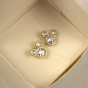 A Pair of Avon Mickey Mouse Head Stud Earrings.